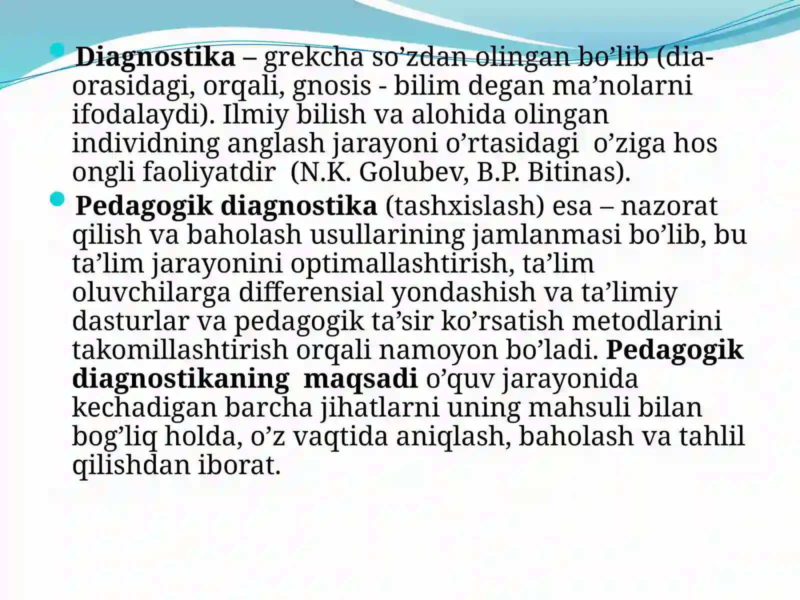 Pedagogik diagnostika va pedagogik korrektsiya. Korrektsion pedagogika. Elektron ped 2