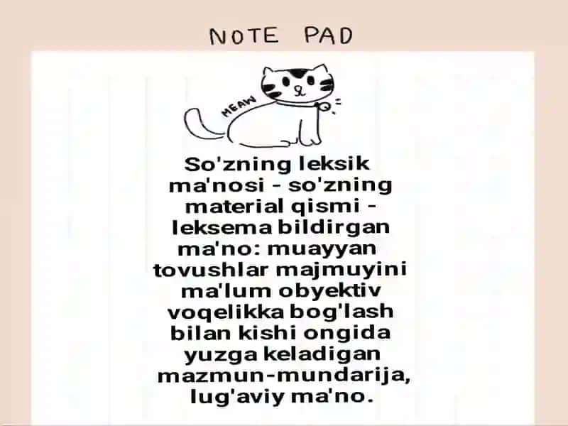Leksik maʼno 2