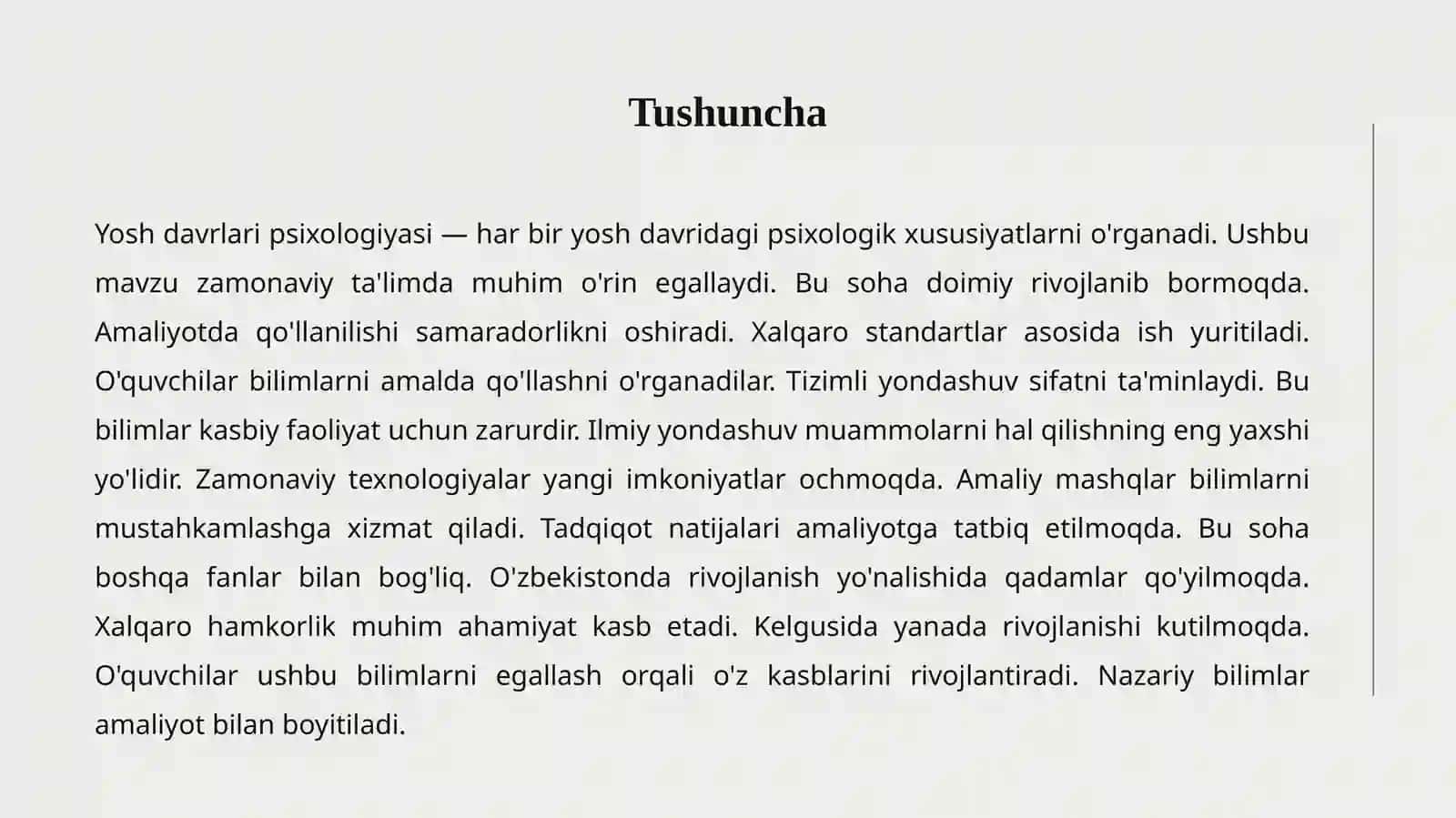 YOSH DAVRLARI PSIXOLOGIYASI 2