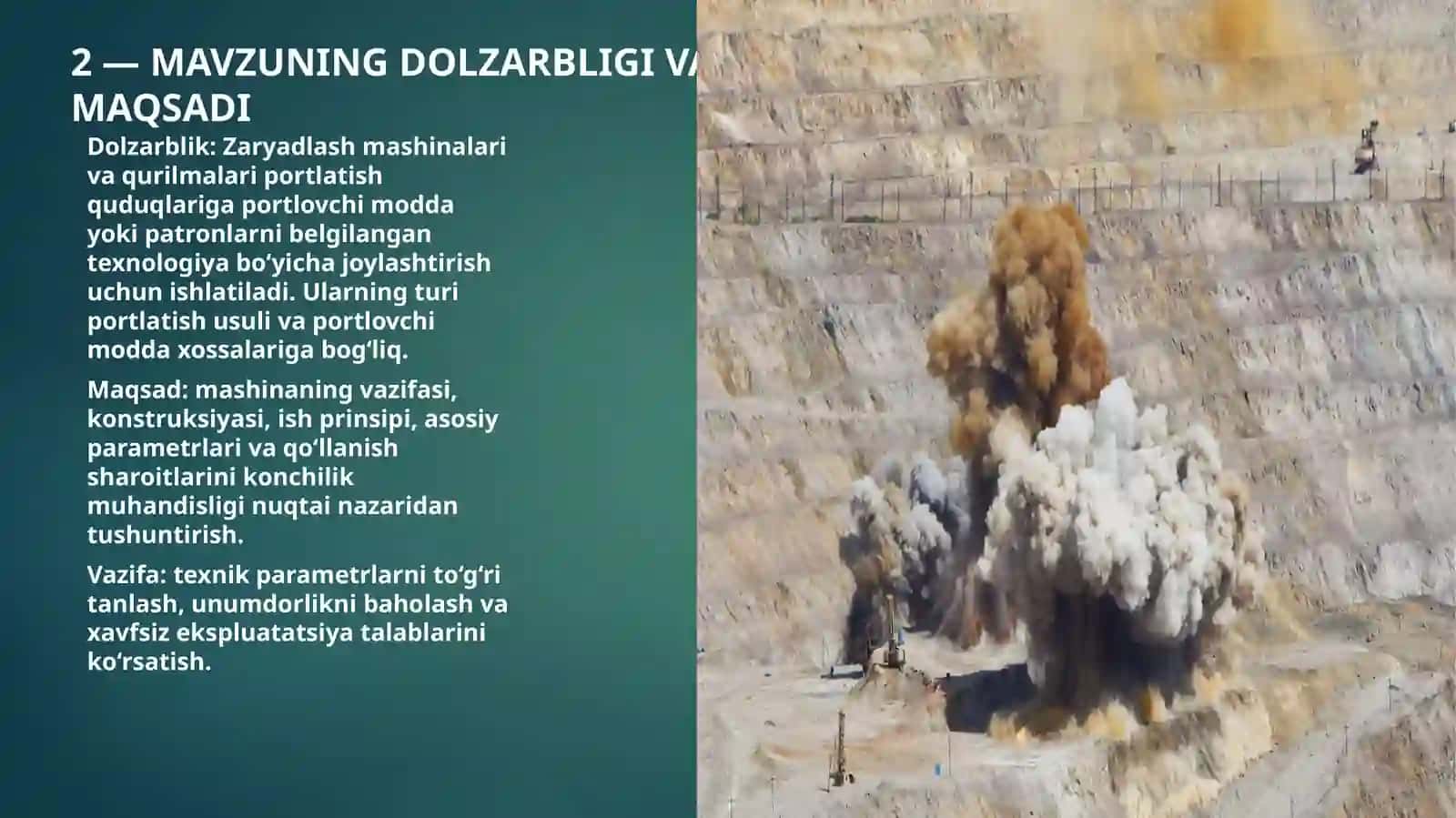 ZARYADLASH MASHINALARI VA QURILMALARI: QO'LLANISHI VA XAVFSIZLIK 2