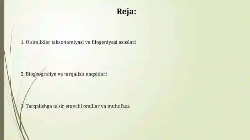 O'simliklar klassifikatsiyasi tizimlari 2