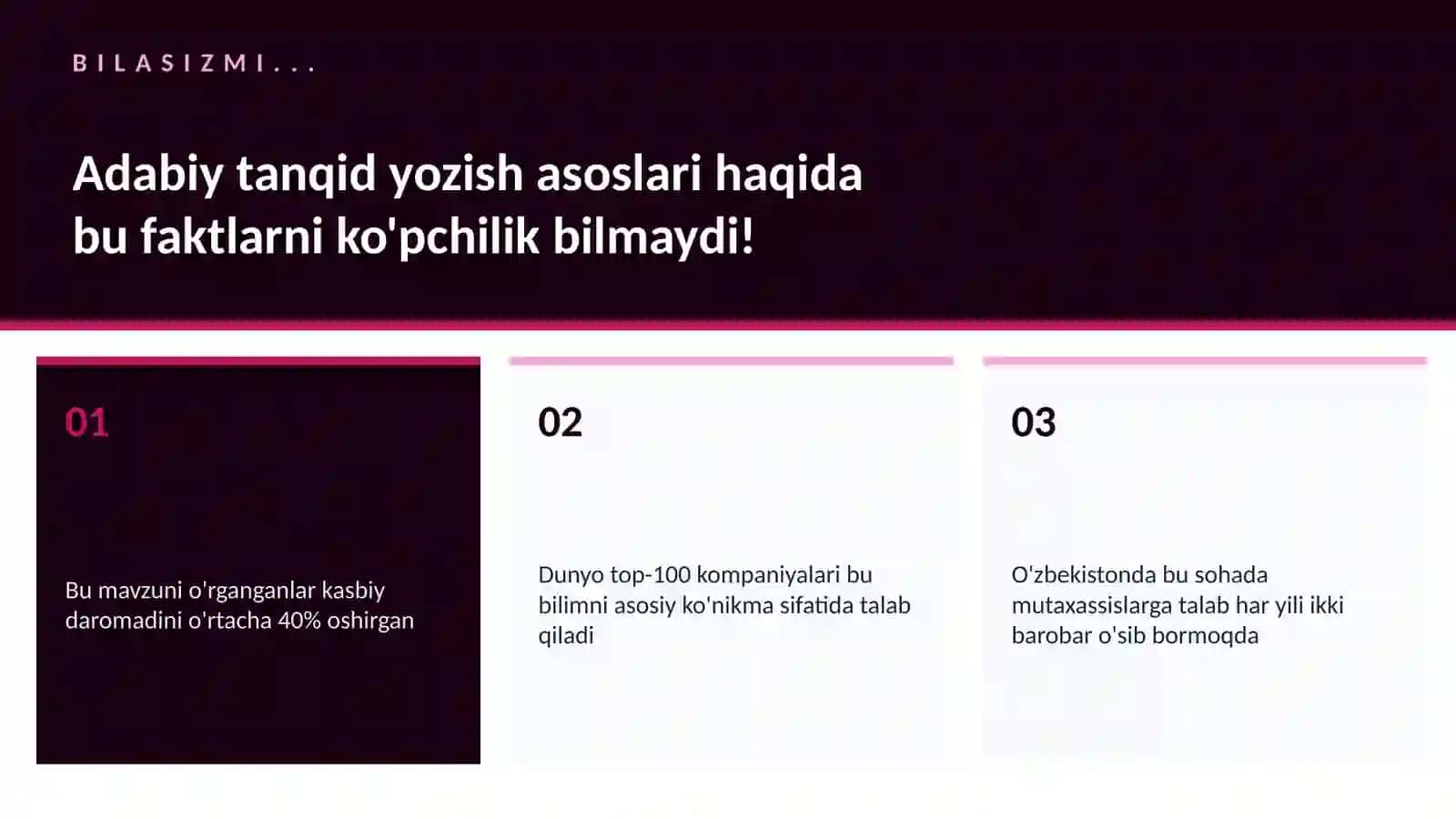 Adabiy tanqid yozish asoslari 2