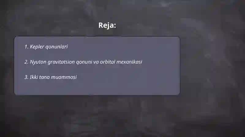 Planetalar harakati 2