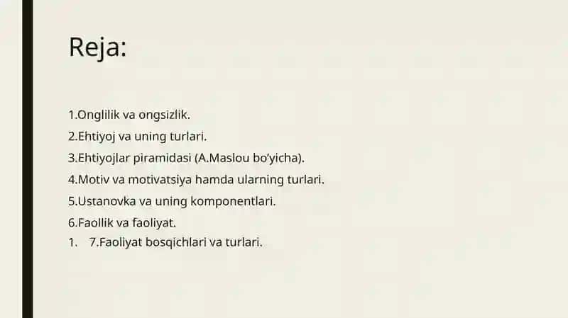 Psixika va ong 2