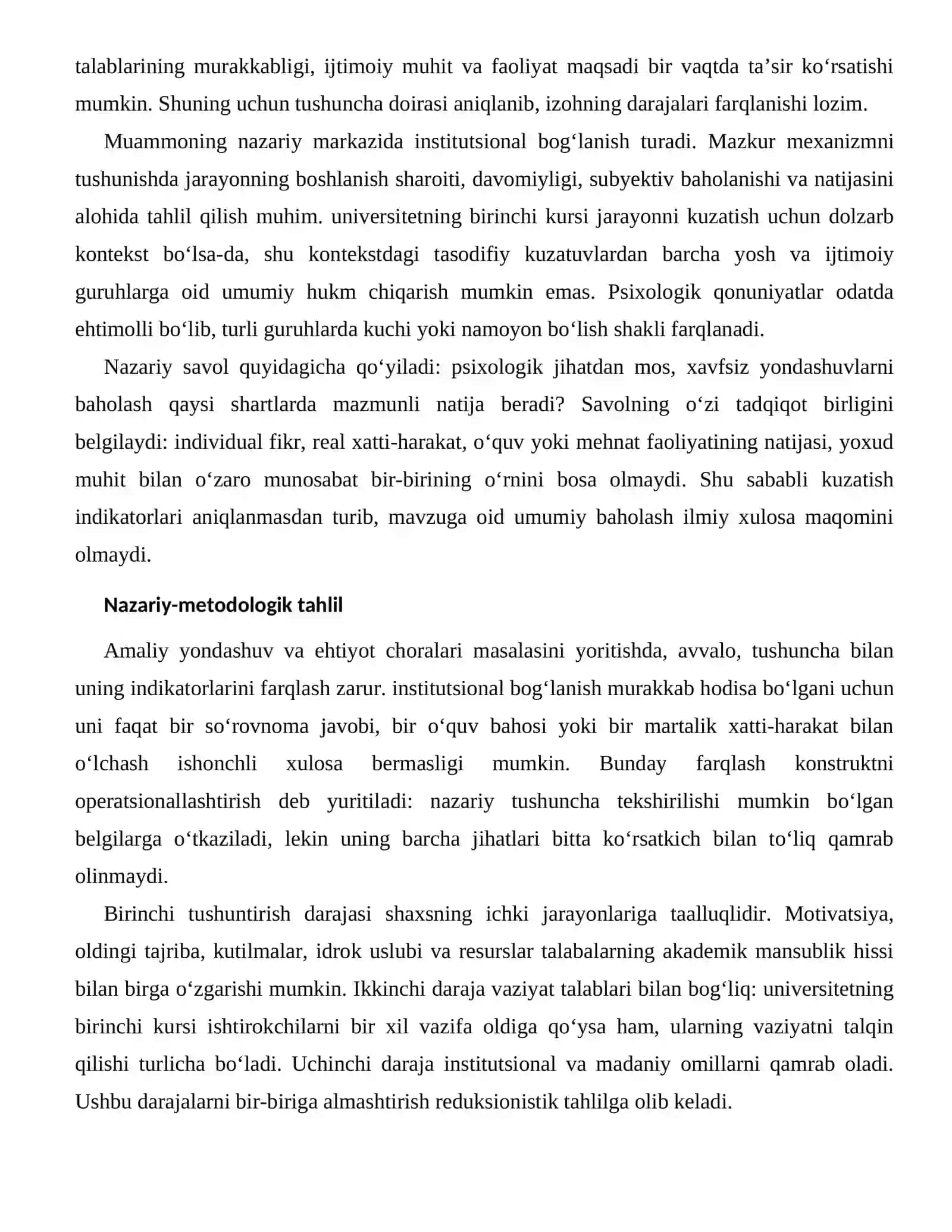 TALABALARNING AKADEMIK MANSUBLIK HISSI — RIVOJLANTIRISH VA PROFILAKTIKA YO‘LLARI 2