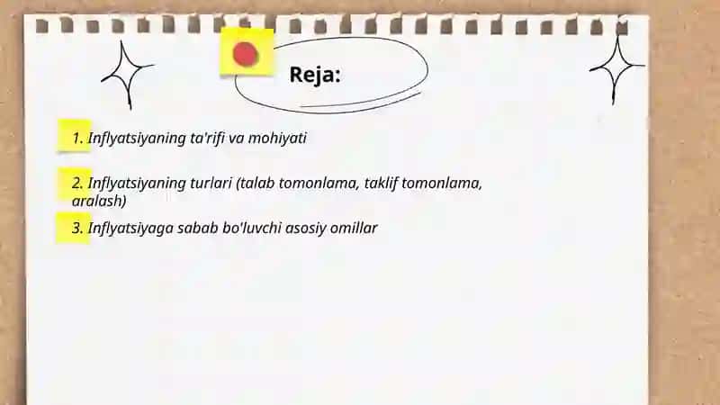 Inflyatsiyaning mohiyati va hisoblanish usullari 2