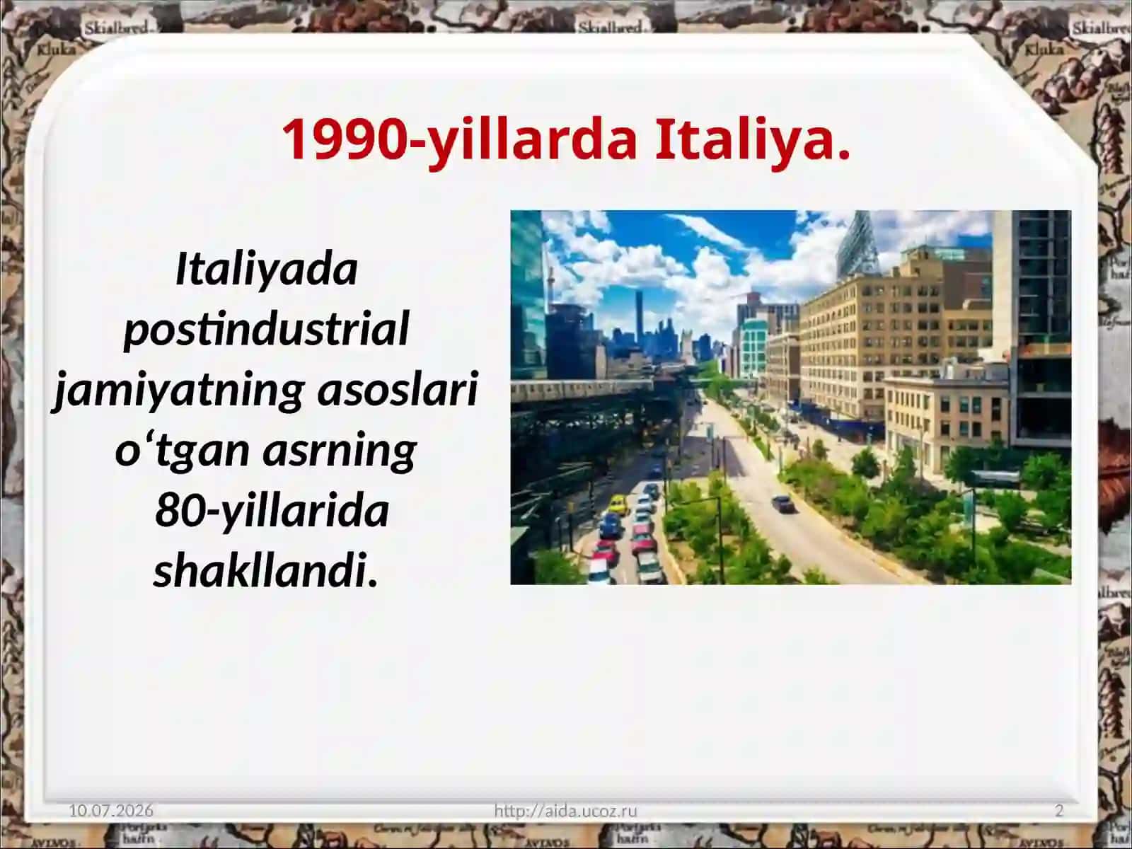 1991 2017 YILLARDA ITALIYA 2