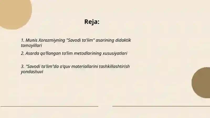 Munis Xorazmiyning "Savodi ta'lim" asarining didaktik ahamiyati 2