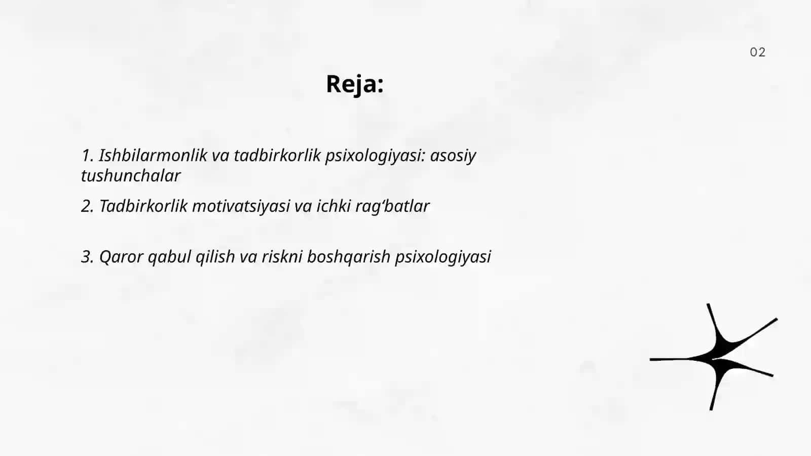 Ishbilarmonlik va tadbirkorlik psixologiyasi: asosiy tushunchalar 2