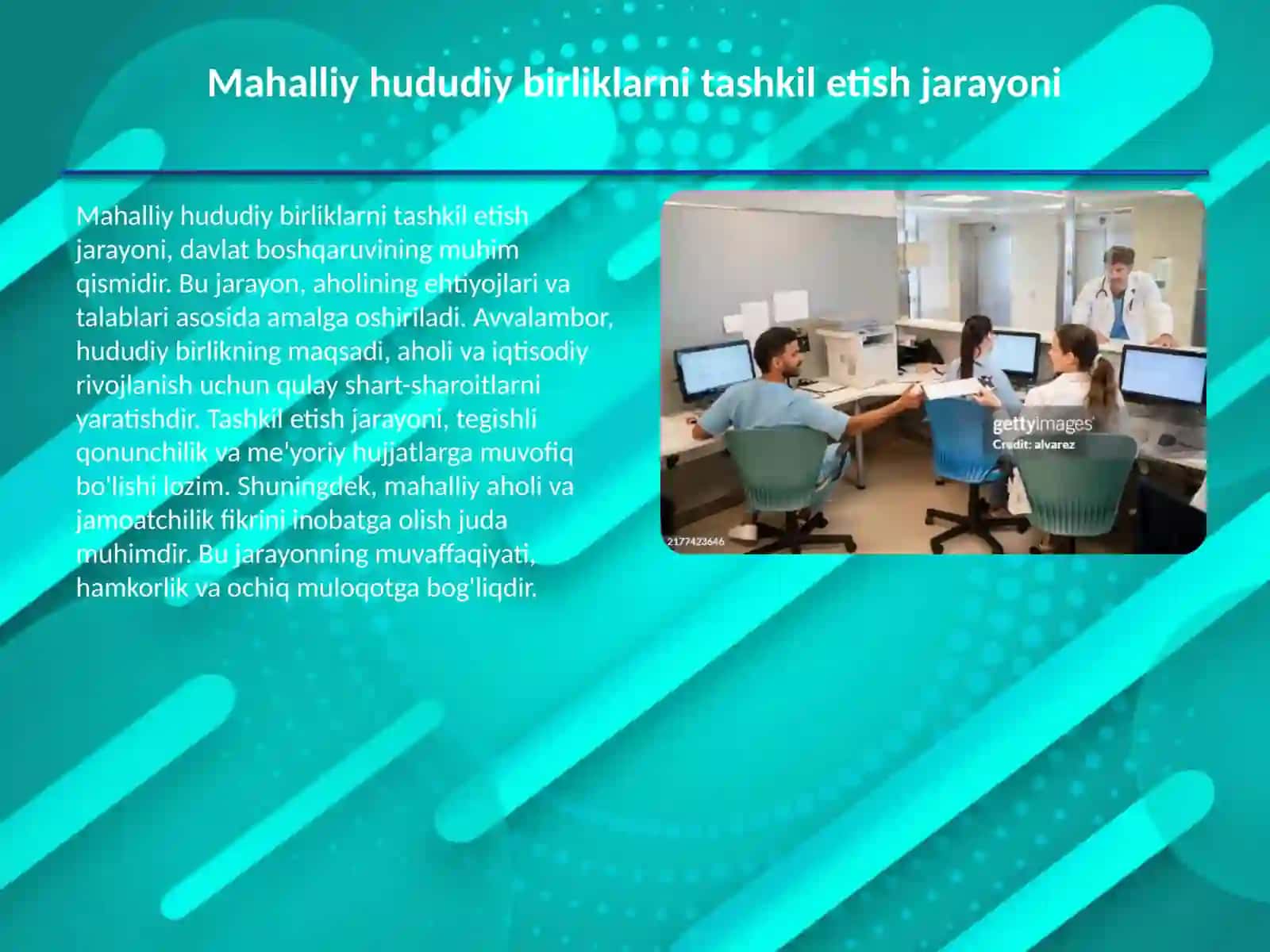 Mahalliy hududiy birliklarni tashkil etish jarayoni 2