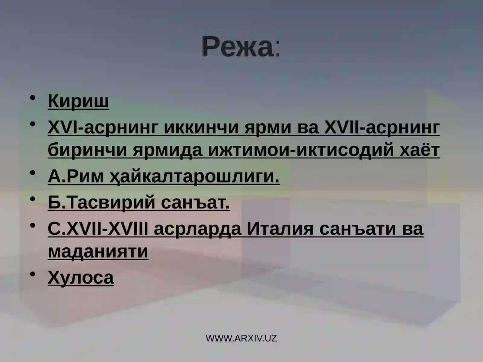 XVII-XVIII asrlarda italiya 2