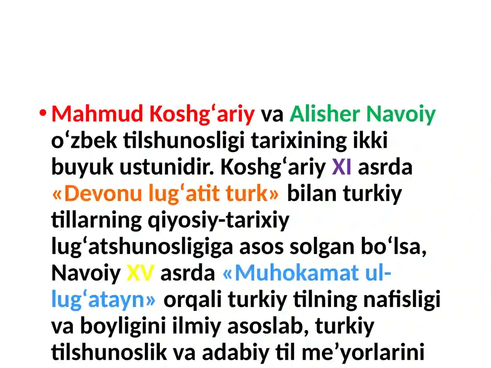 ALISHERNAVOIYTILSHUNOSLIGI 2