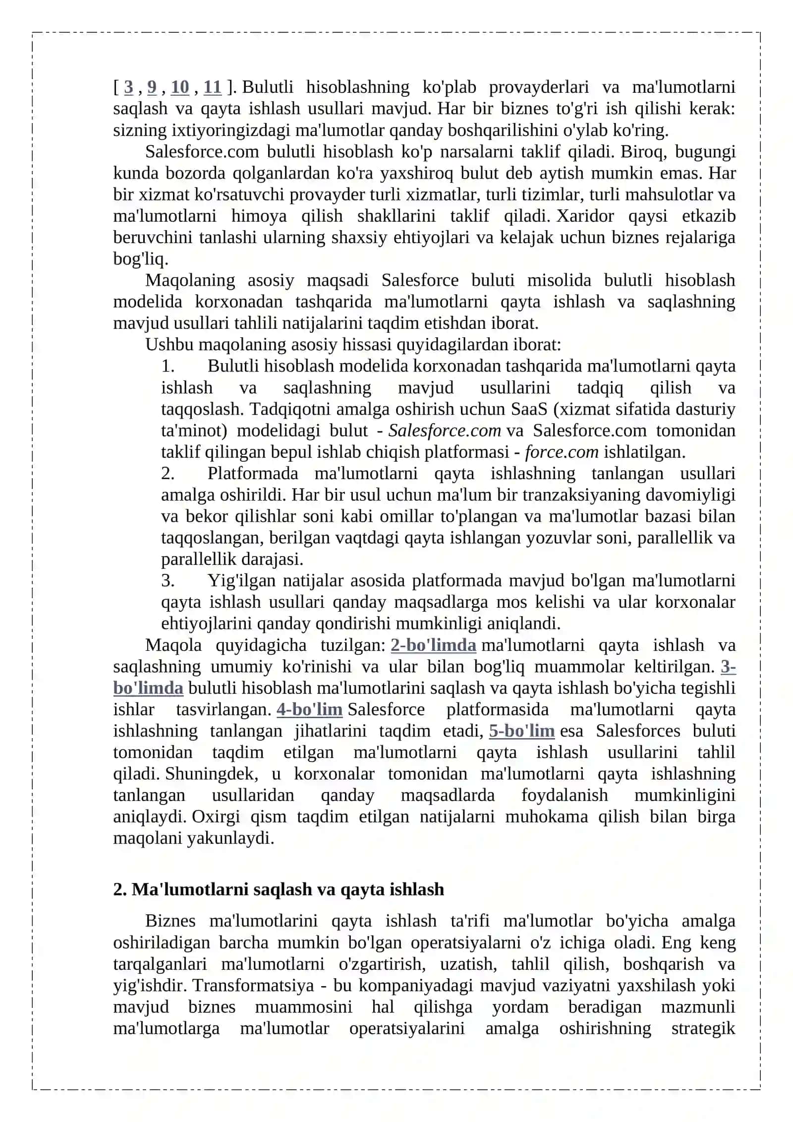 Ma'lumotlarni qayta ishlash markazlarini о‘rganish mavzisuda amaliy mashg'ulot tayyorlash 2