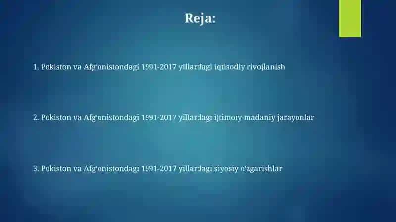 Pokiston va Afg'oniston Omonova Zilola 2