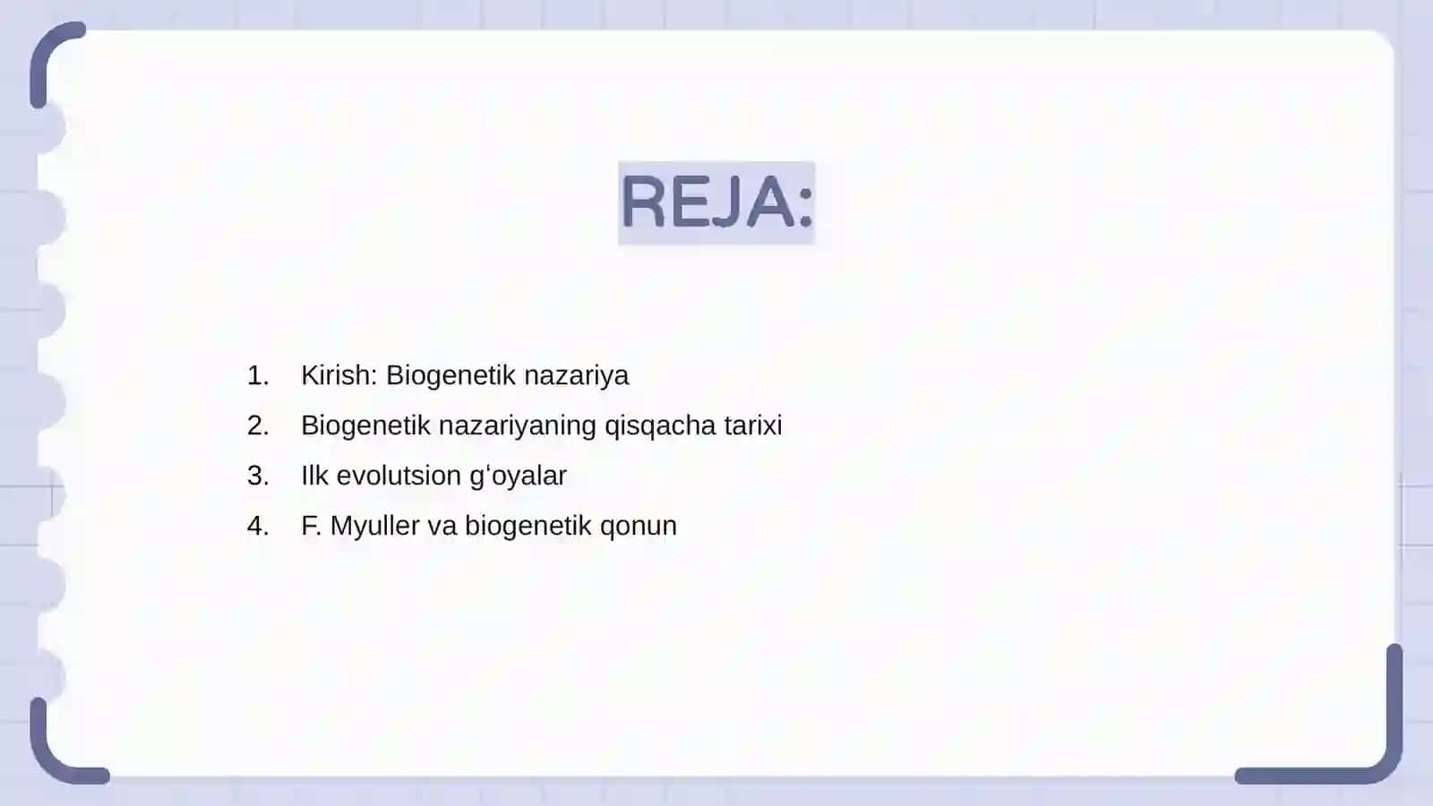 Rivojlanishning biogenetik nazariyasi 2