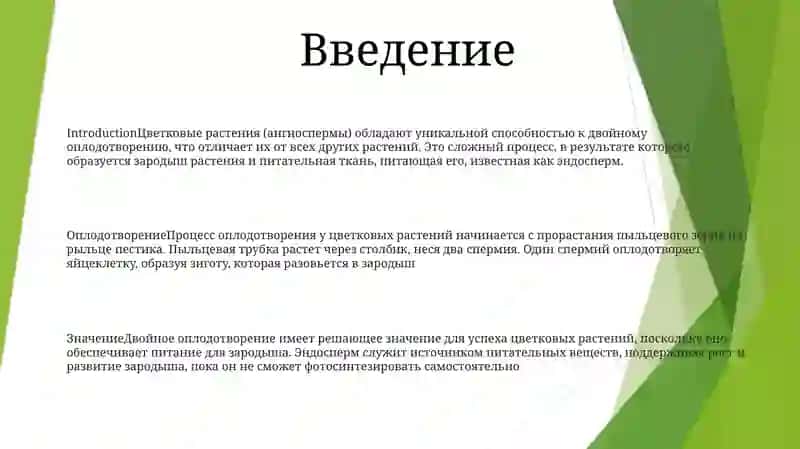 Оплодотворение Цветковых Растений 2