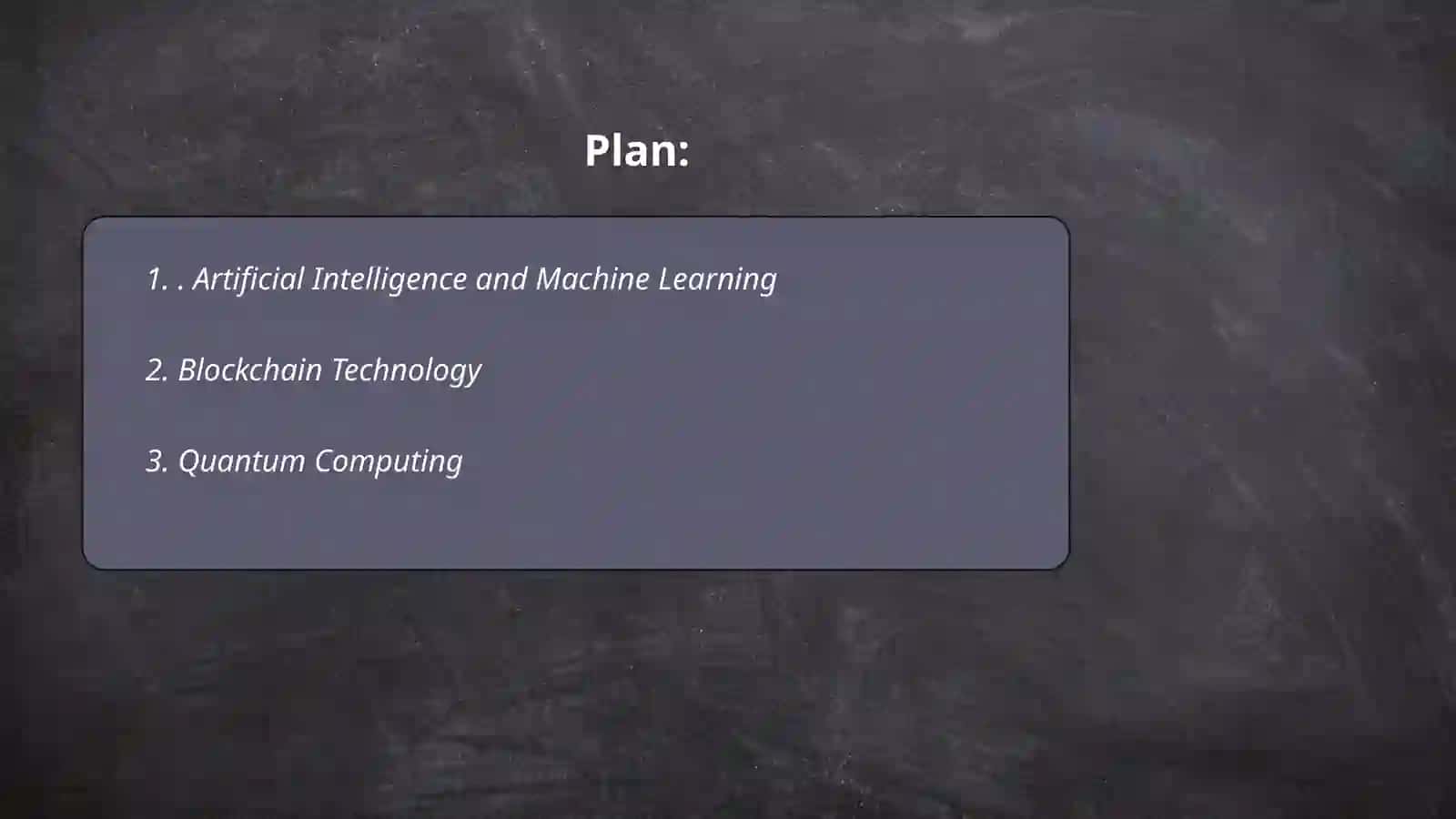Technical Innovation 2