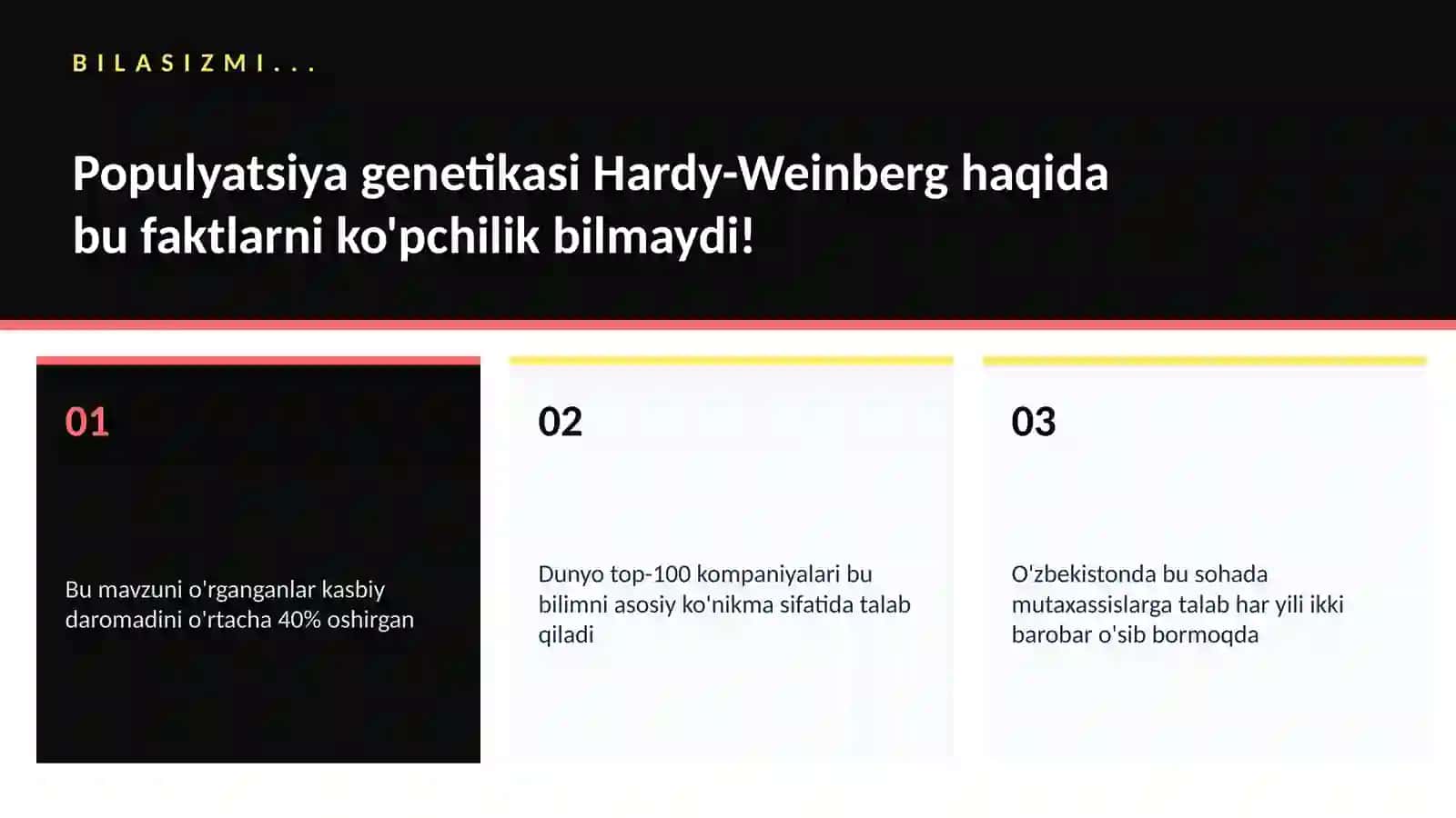 Populyatsiya genetikasi Hardy-Weinberg 2