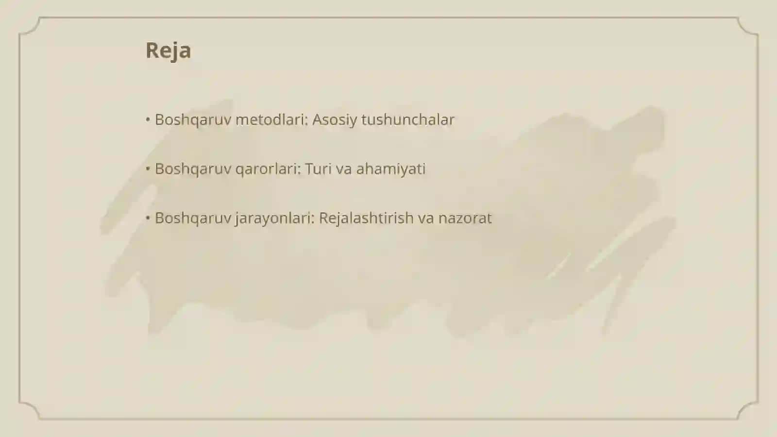 Boshqaruv metodlari va boshqaruv qarorlari 2