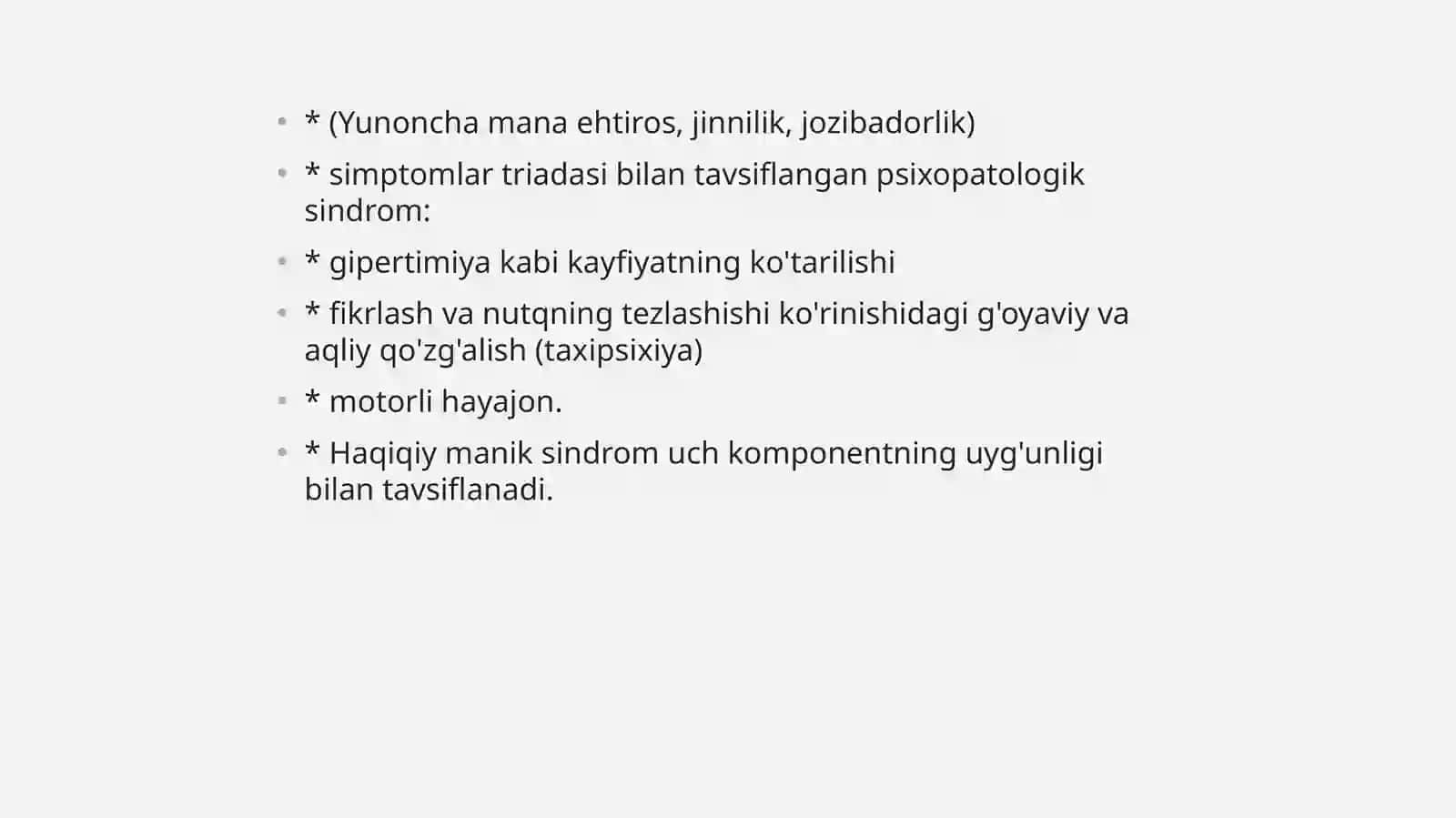 Maniakal sindrom 2