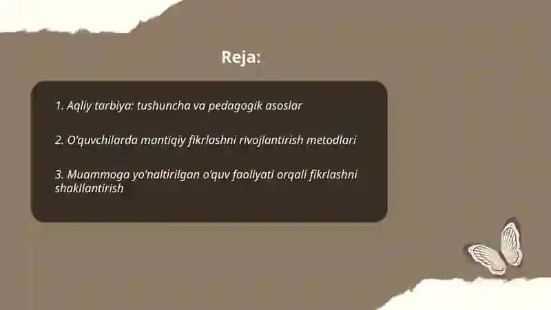 Aqliy tarbiya: tushuncha va pedagogik asoslar 2