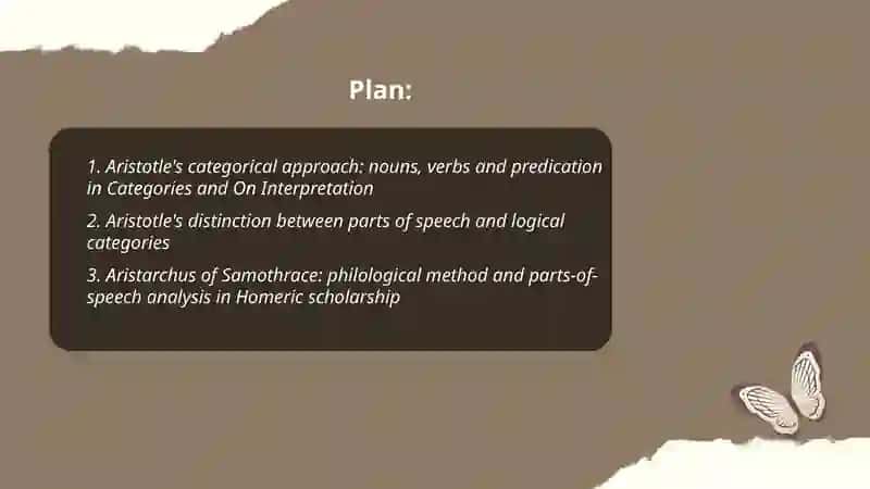 Typology of parts of speech different approaches 2