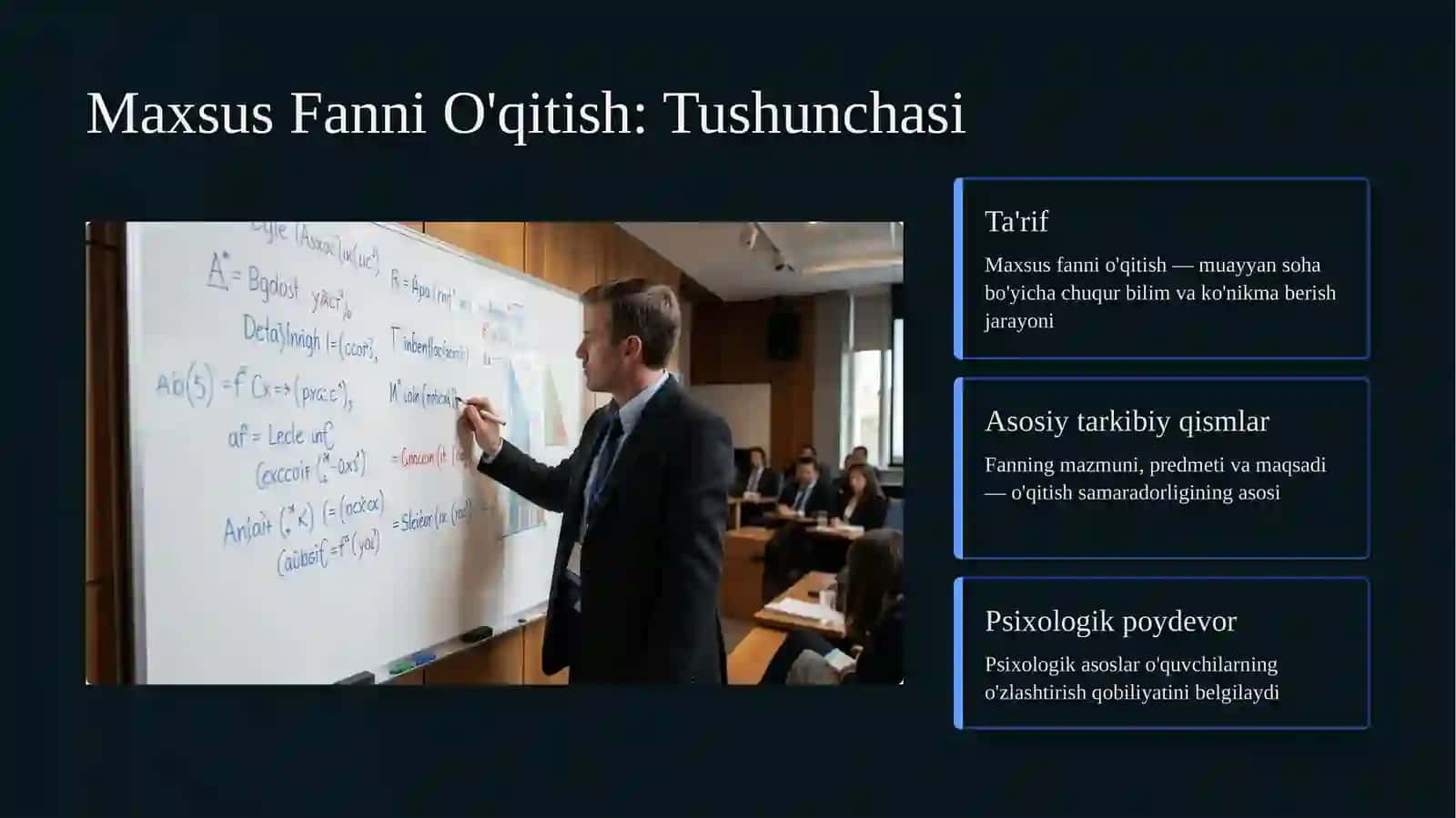 Maxsus Fanni O'qitish Metodikasi 2