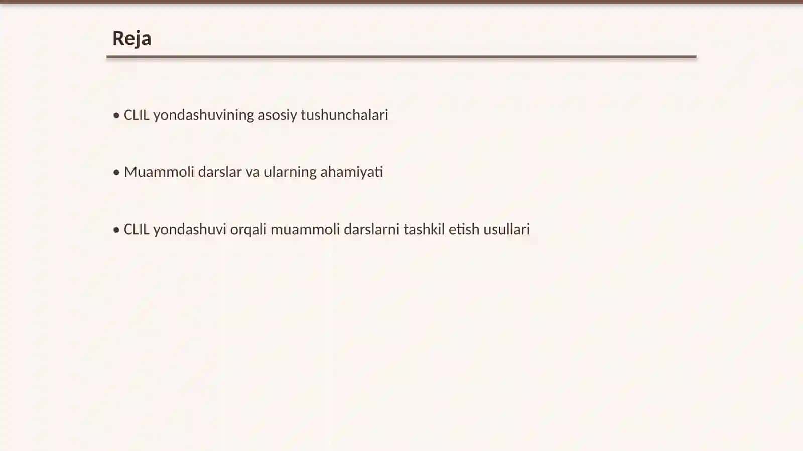 Muammoli darslarni CLIL yondashuvi asosida tashkil etish 2