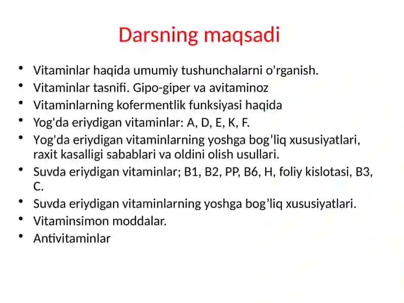 Vitaminlar 2
