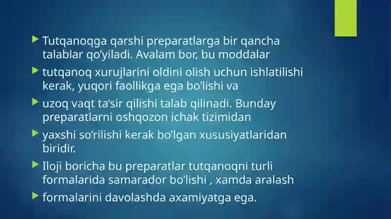 Talavasaga qarshi moddalar 2