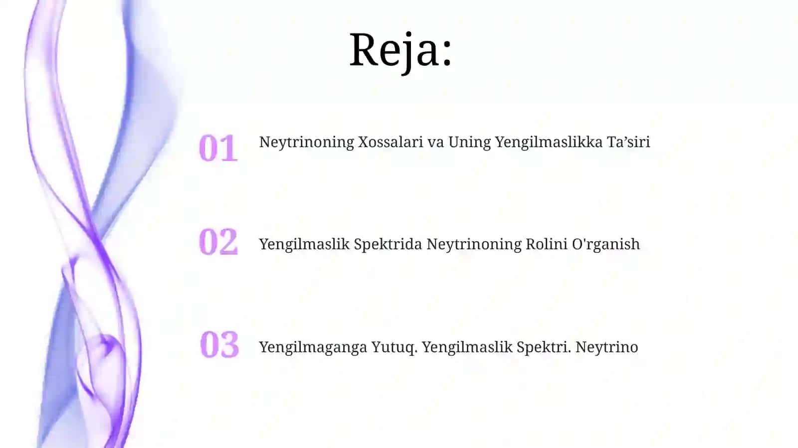 Neytrinoning Xossalari va Uning Yengilmaslikka Ta’siri 2