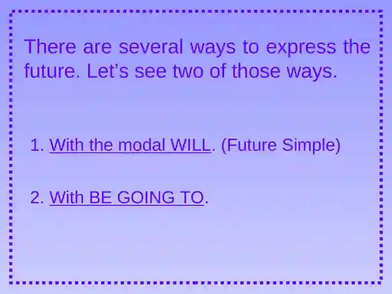 Simple future will 2