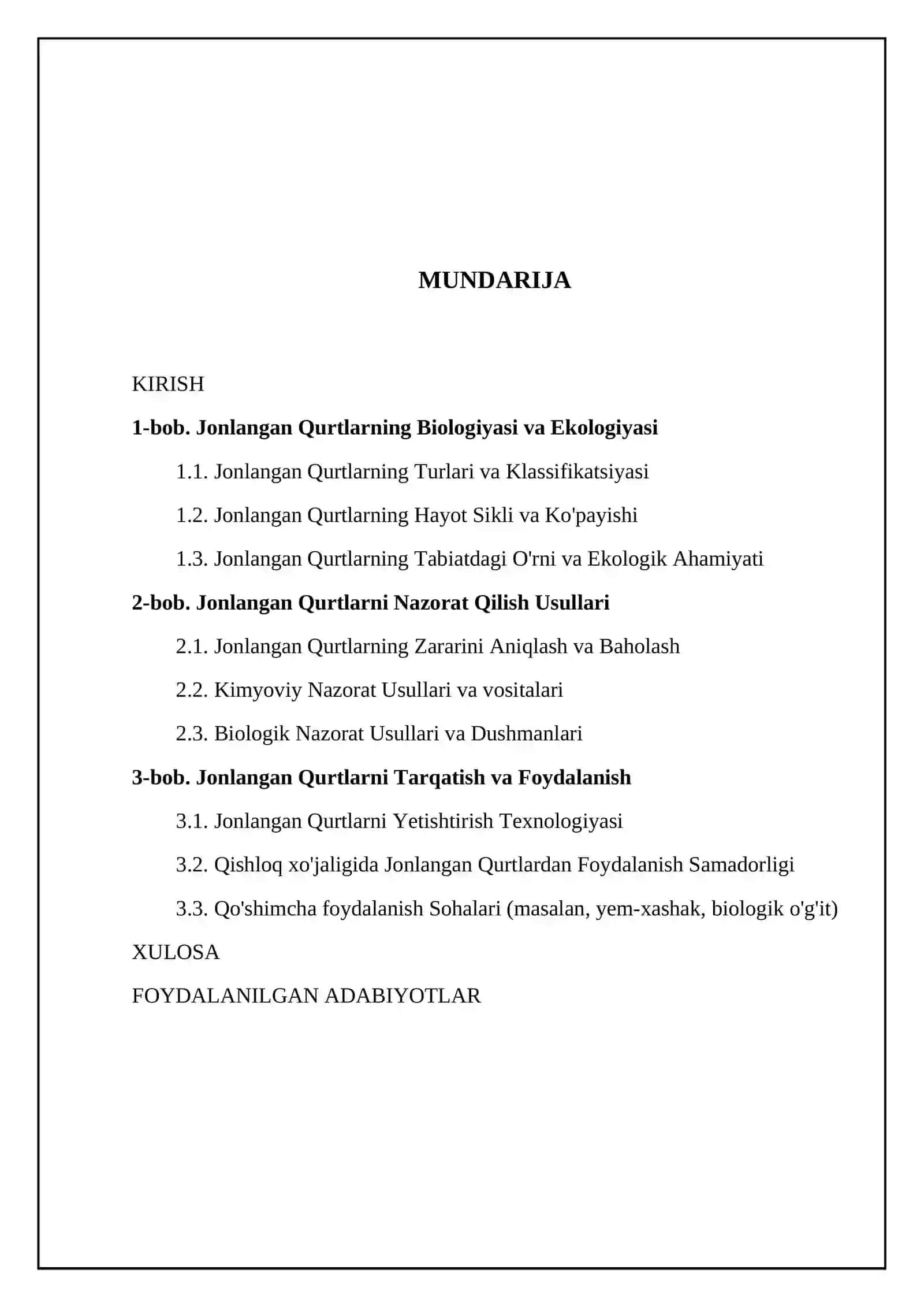Jonlangan qurtlarni nazorat qilish va tarqatish 2