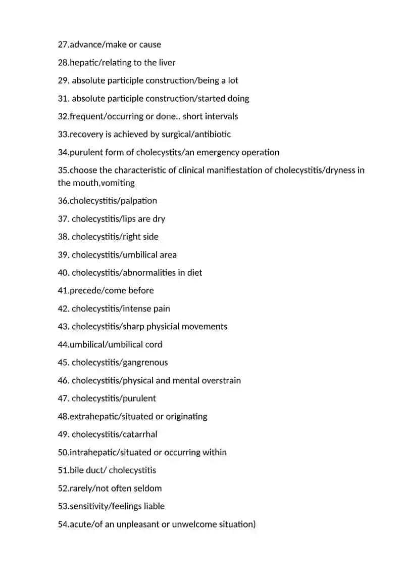 Botkin’s Disease Study Materials 2