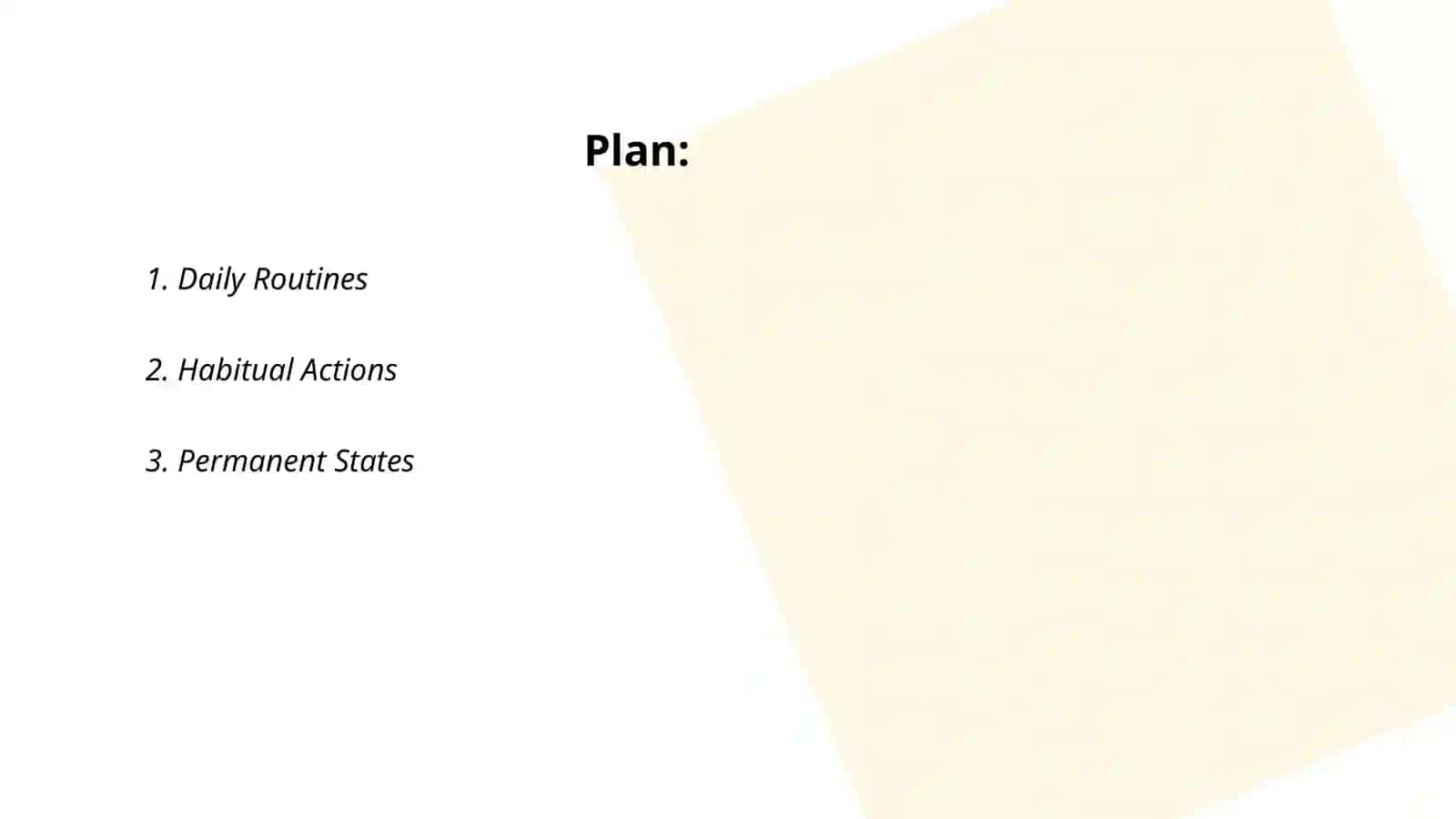 Present simple 2
