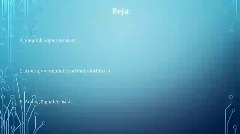 Analog va raqamli uzatishni solishtirish 2