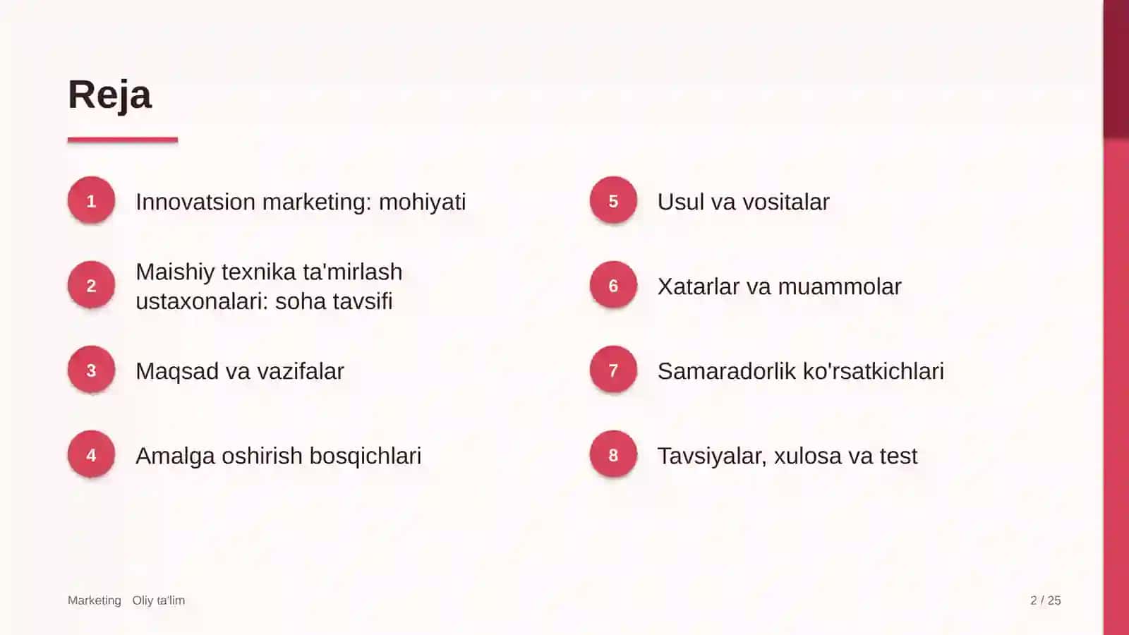 Maishiy texnika ta'mirlash ustaxonalarida innovatsion marketing 2