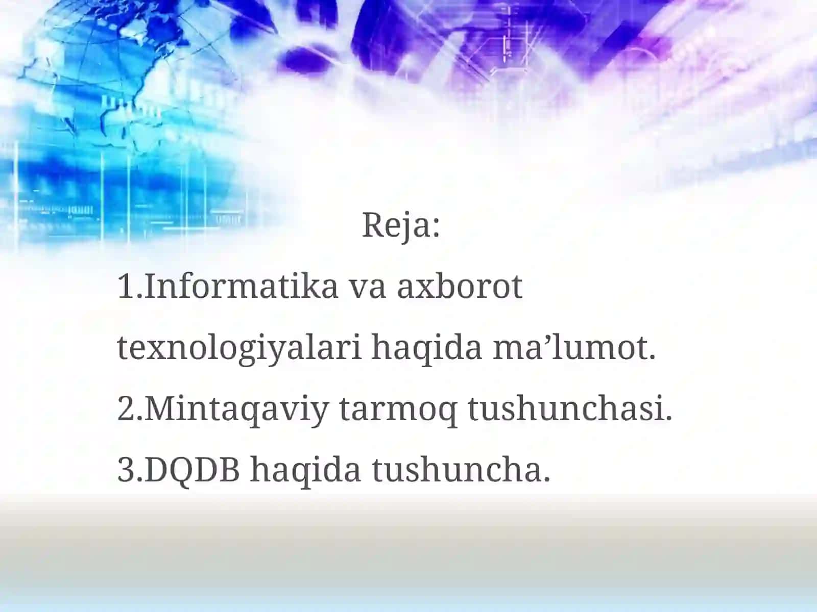 Mintaqaviy tarmoqlar 2