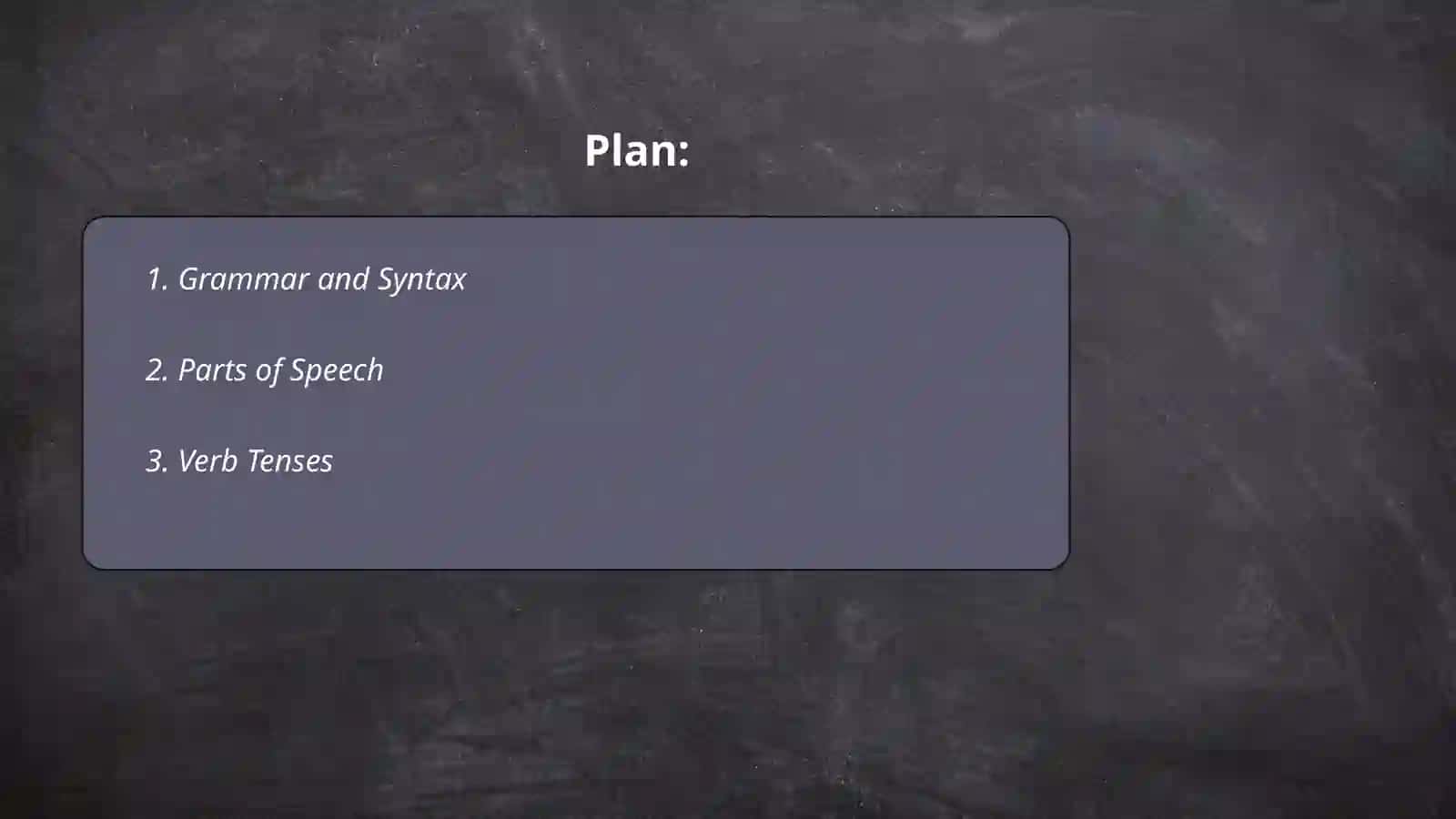 Grammar and Syntax 2