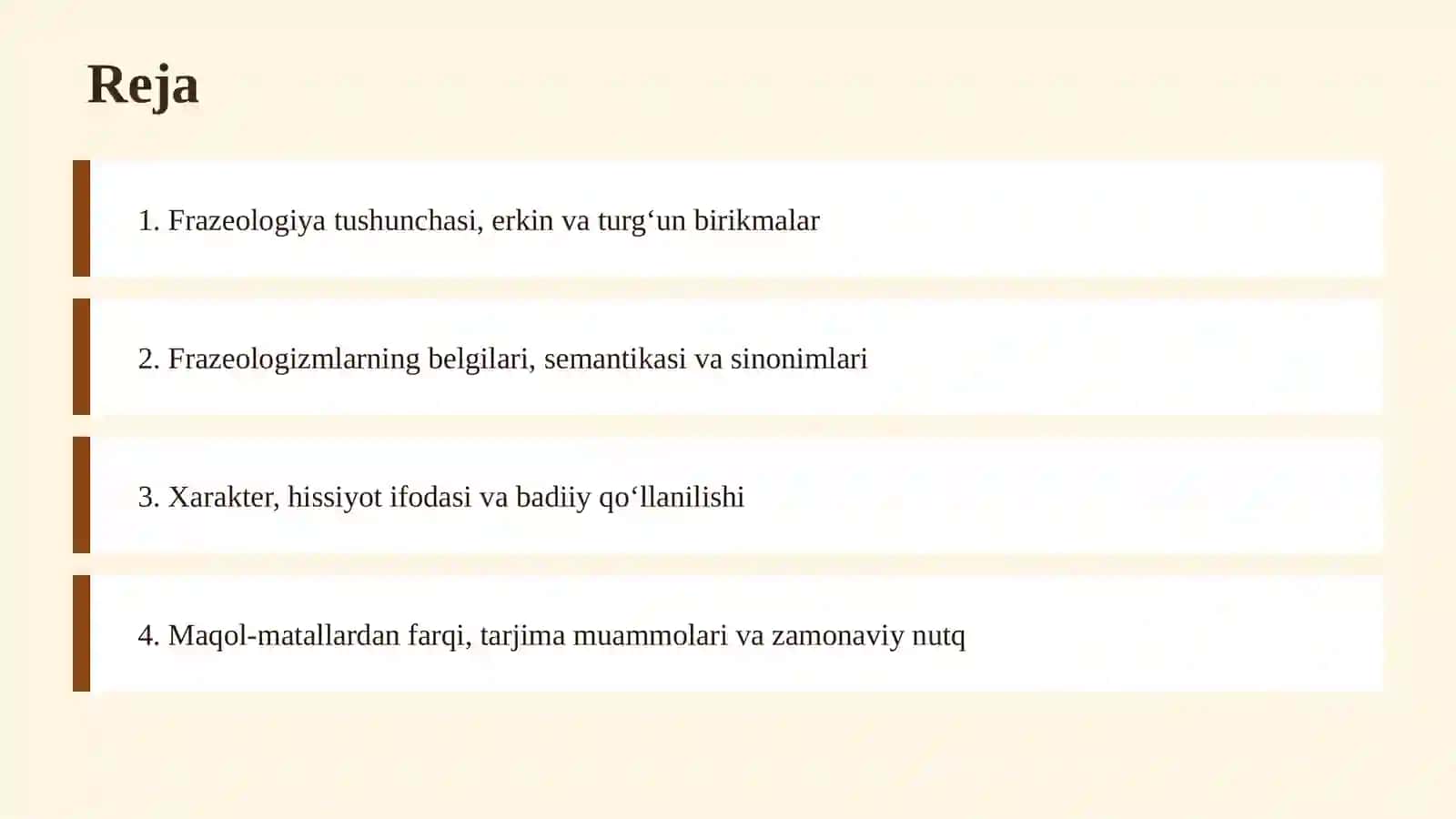 FRAZEOLOGIZMLAR VA ULARING O‘ZBEK TILIDAGI IFODA IMKONIYATLARI 2