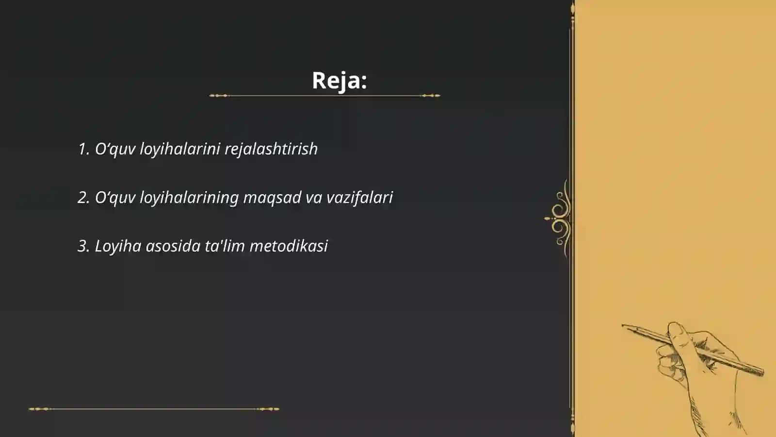 Oʻquv loyiha va oʻquv loyihaviy faoliyat 2