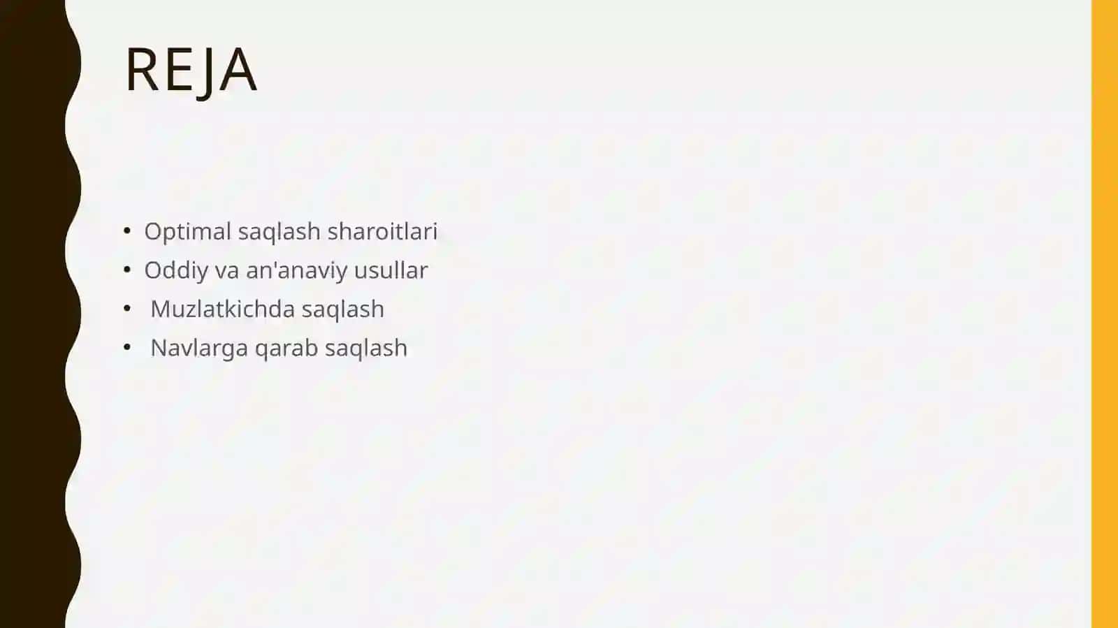 anor mevalarini omborda vaqtinchalik saqlash usullari 2