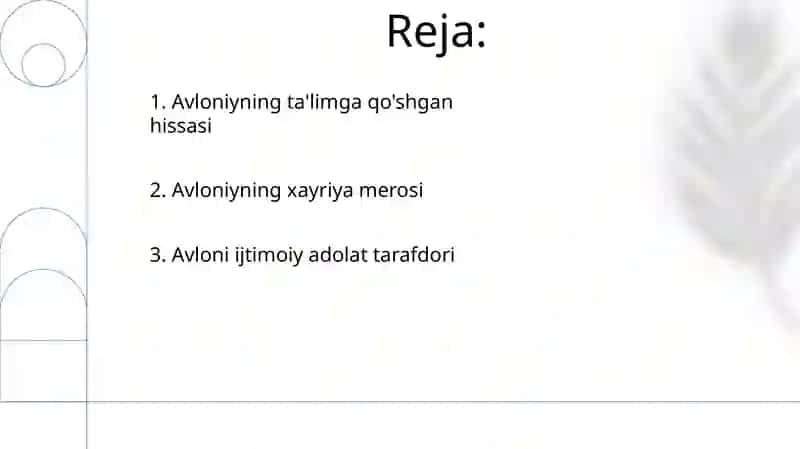 Avloniyning ta'limga qo'shgan hissasi 2