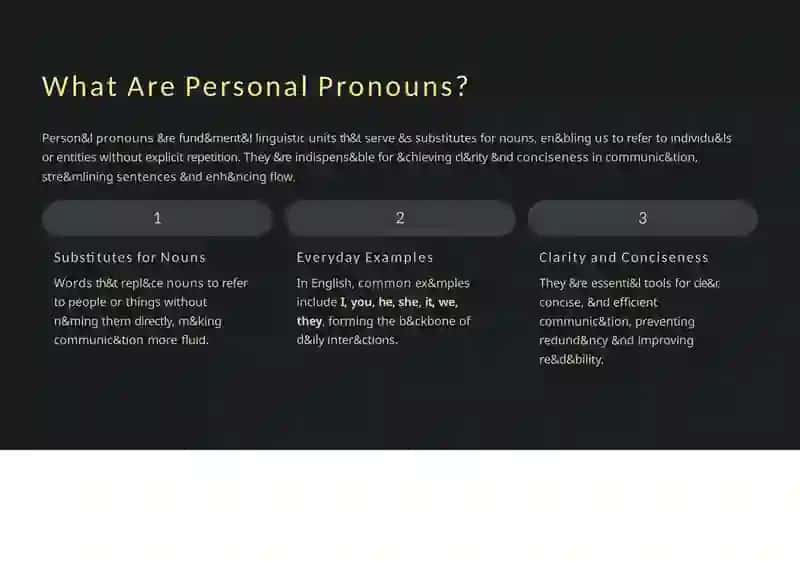 Personal Pronouns in English and the Native Language: A Comparative Study 2