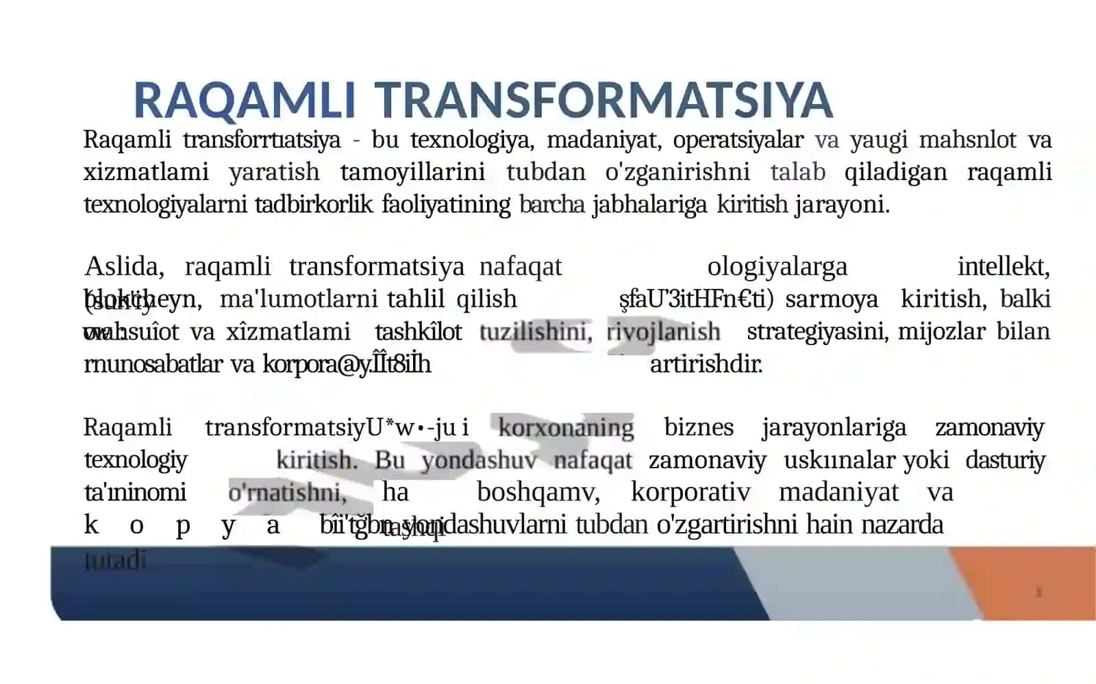 RAQAMLITRANSFORMATSIYA 2