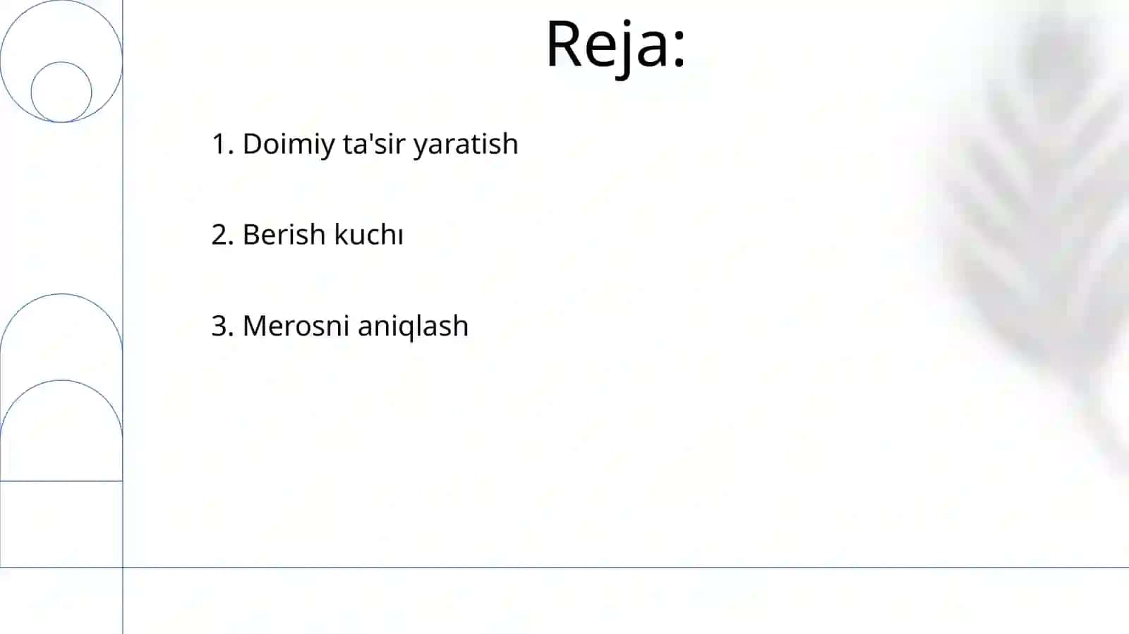 Meros qurish printsiplari 2