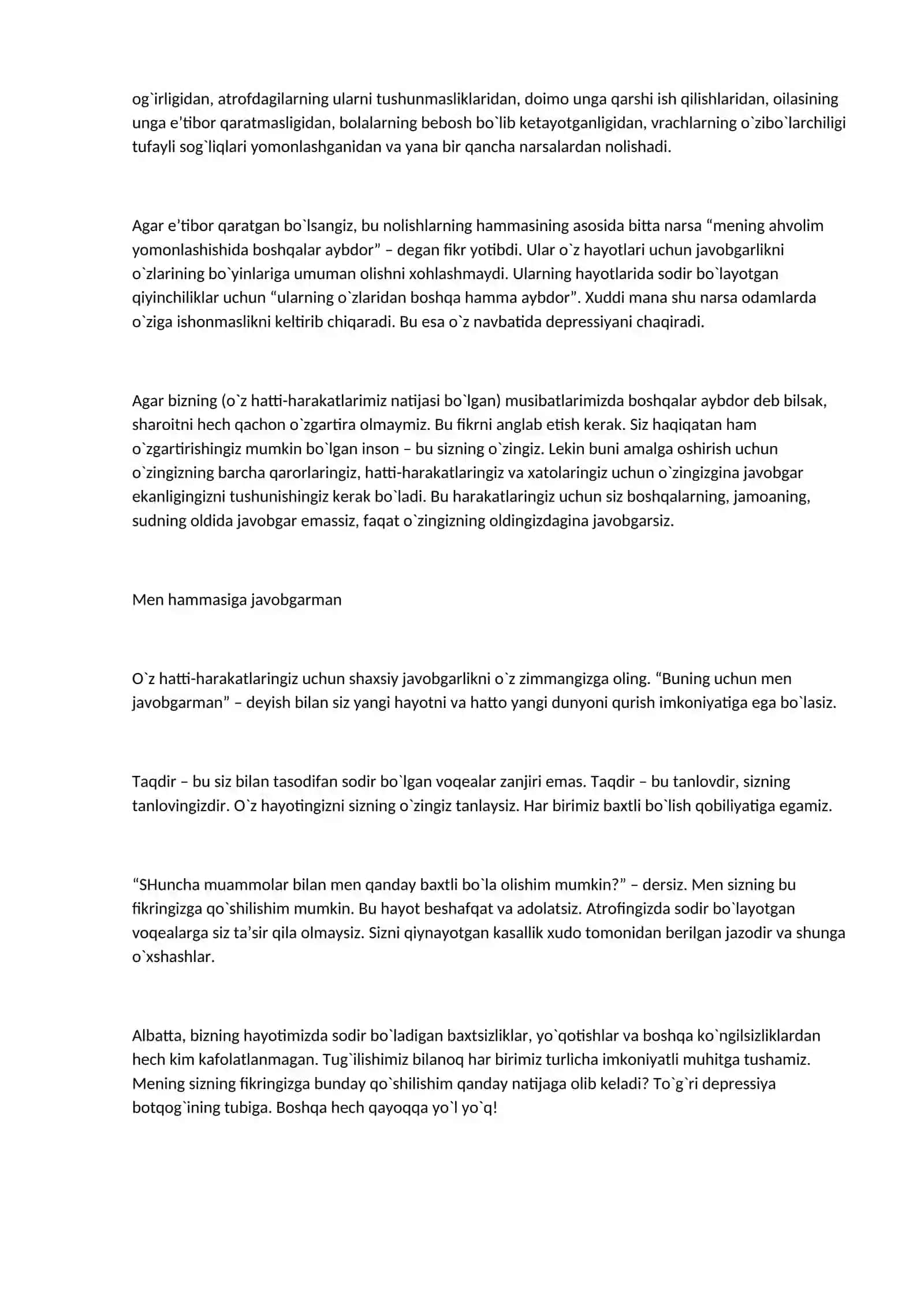 Barchasiga men javobgarman 2