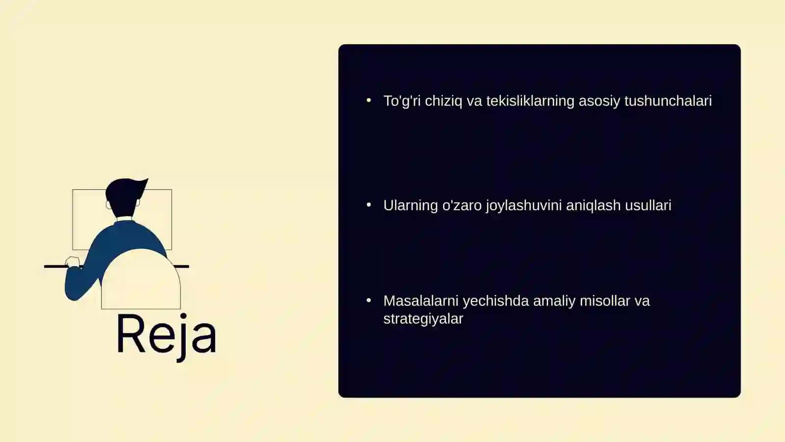 Fazoda toʻgʻri chiziq va tekislik 2