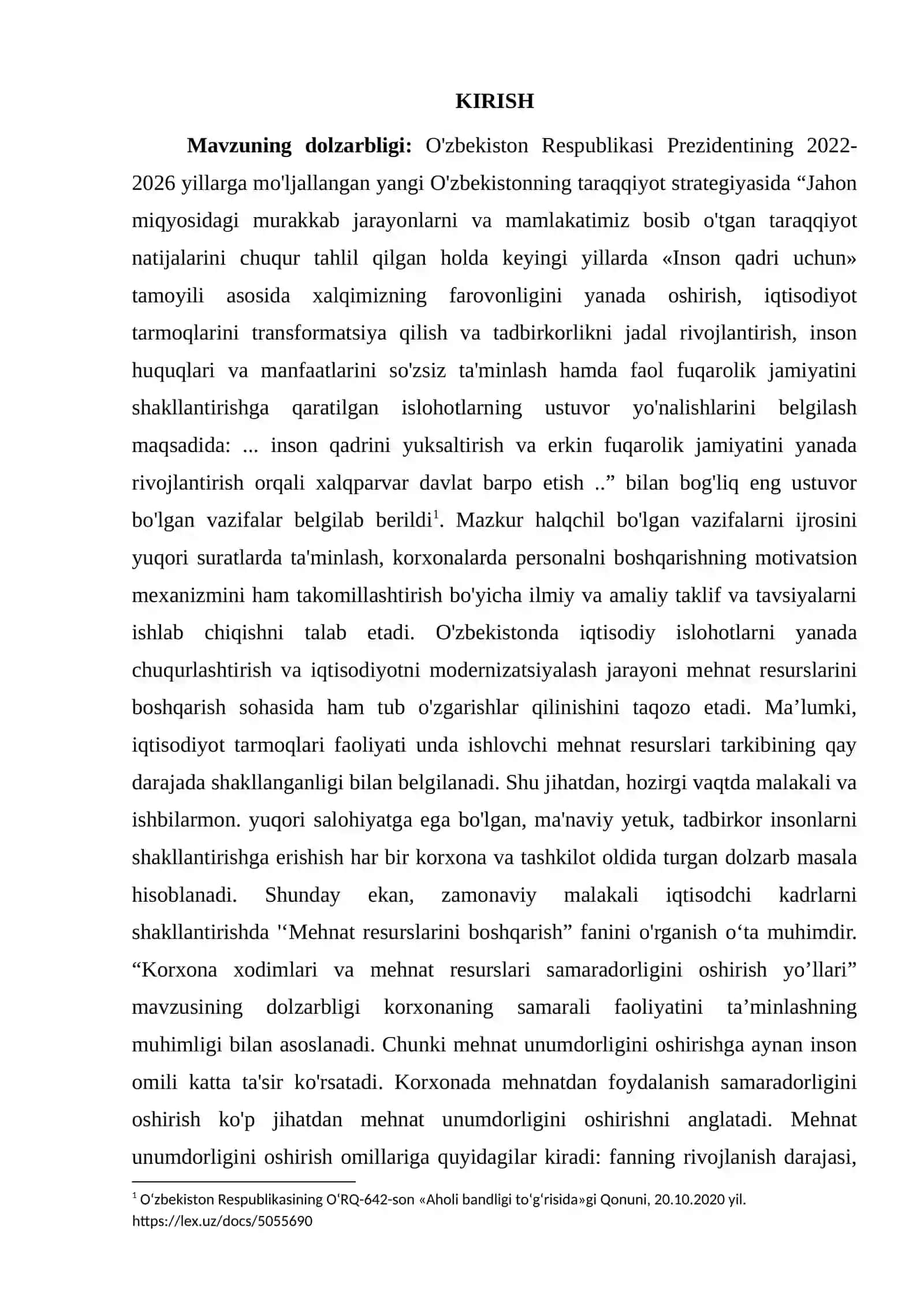 Iqtisodiyot tarmoqlarida inson resurslaridan samarali foydalanish 2