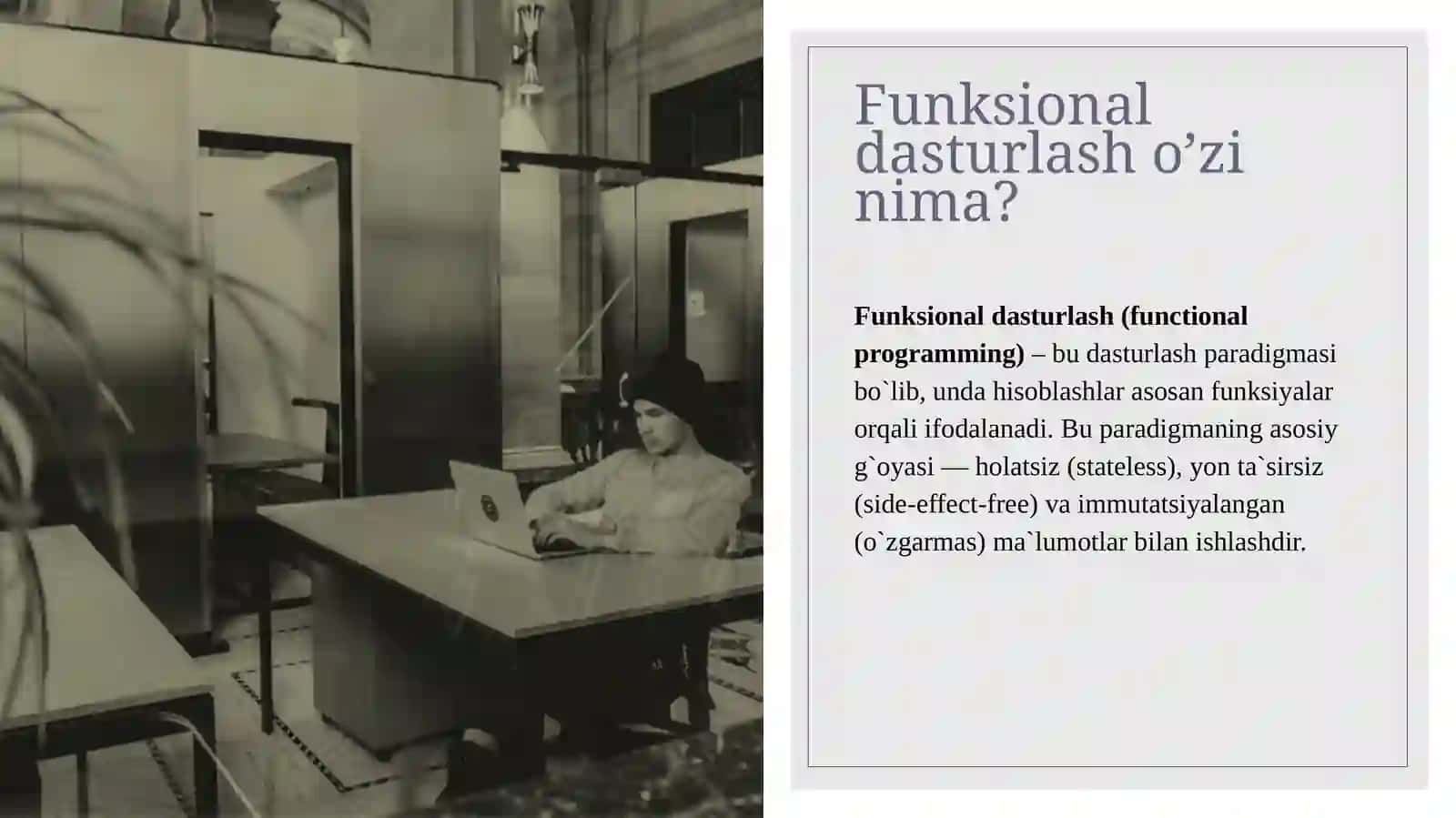 Funksional dasturlash asoslari 2